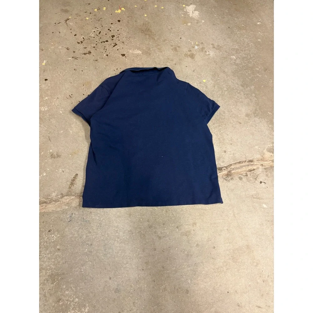 Polo Ralph Lauren Mens Big Pony Custom Slim Fit Polo Shirt Navy Blue XL